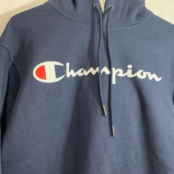 Champion Mens NWT Powerblend Fleece Pullover Hoodie w/Script Logo Size Small - Picture 3 of 5